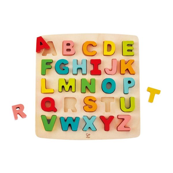 Hape E1551 Puzzle mit Großbuchstaben Holz