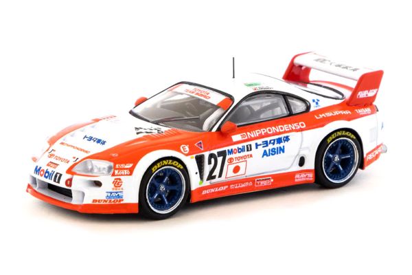 Tarmac T64-051-95LM27 Toyota Supra GT 24h of Le Mans 1995 weiss/rot Hobby64 Maßstab 1:64 Modellauto