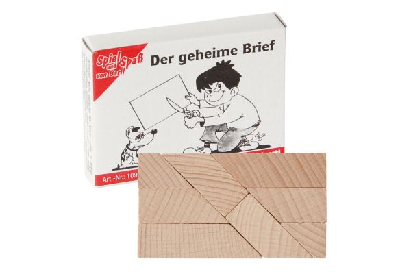 Bartl 109292 Mini-Puzzle &quot;Der geheime Brief&quot; Knobelspiel Holz