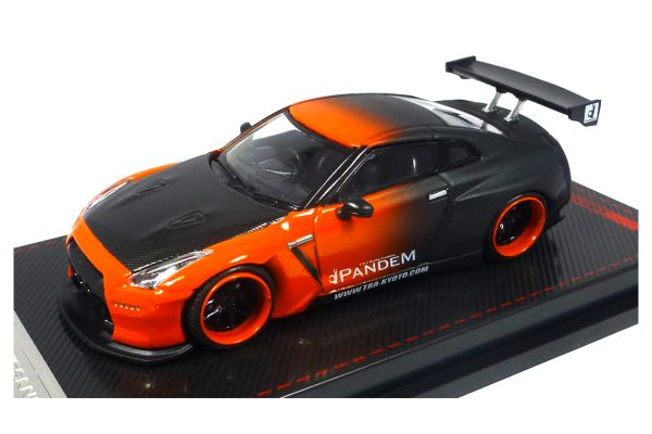 Ignition IG2767 Nissan Pandem R35 GT-R orange/schwarz Maßstab 1:64 Modellauto