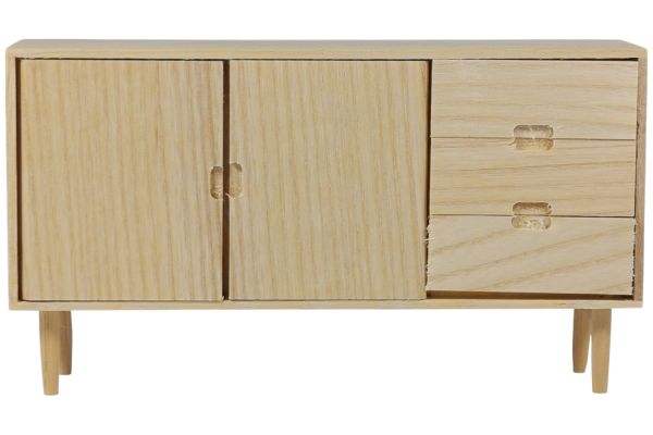 Creal Miniatur Sideboard modern esche natur