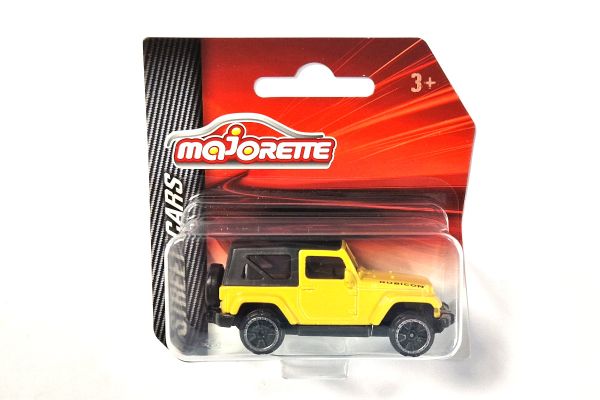 Majorette 212053051 Jeep Wrangler gelb (224A) - Street Cars Maßstab 1:60 Modellauto