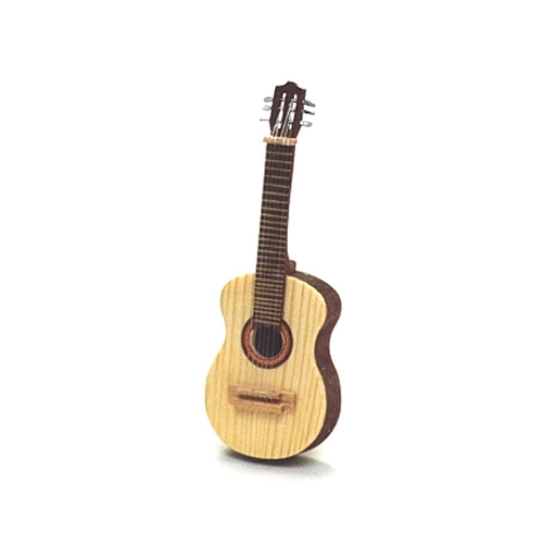 Liebe HANDARBEIT 46059 Miniatur Gitarre aus Holz 1:12 für Puppenhaus