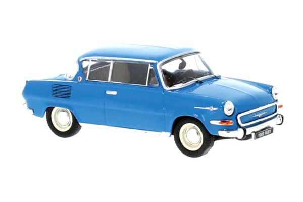 IXO Models CLC432 Skoda 1000 MBX blau 1966 Maßstab 1:43 Modellauto