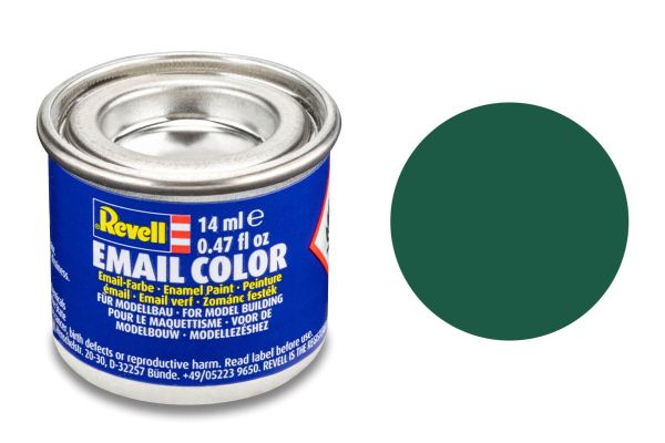 Revell 32139 dunkelgrün matt Email Farbe Kunstharzbasis 14 ml Dose