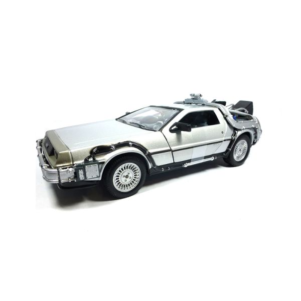Welly 22441 DeLorean &quot;Back to the Future II&quot; silber Maßstab 1:24 Modellauto