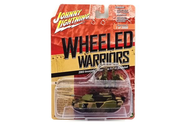 Johnny Lightning JLML006A-6 Panzer M1A1 Abrams Tank 2003 Irak camouflage - Wheeled Warriors 2021 R1