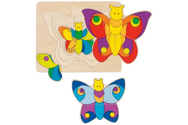 goki Schichtenpuzzle Schmetterling