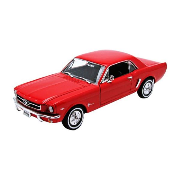 Welly 22451 Ford Mustang Coupe 1/2 rot 1964 Maßstab 1:24 Modellauto