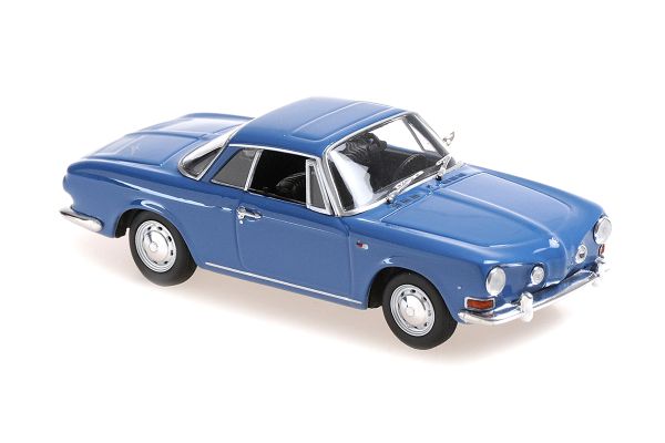 Maxichamps 940050221 VW Karman Ghia 1600 blau 1966 Maßstab 1:43 Modellauto