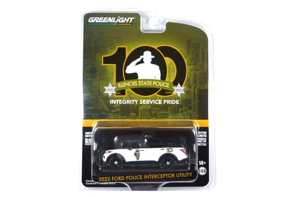 Greenlight 28100-F Ford Police Interceptor Utility &quot;State Police&quot; weiss/schwarz 2022 - Anniversary 1