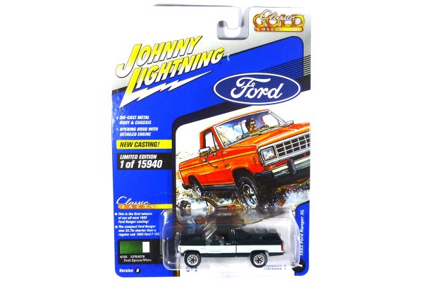 Johnny Lightning JLCG027B-1 Ford Ranger XL grün/weiss 1983 - Classic Gold 2021 R4 Maßstab 1:64 Model