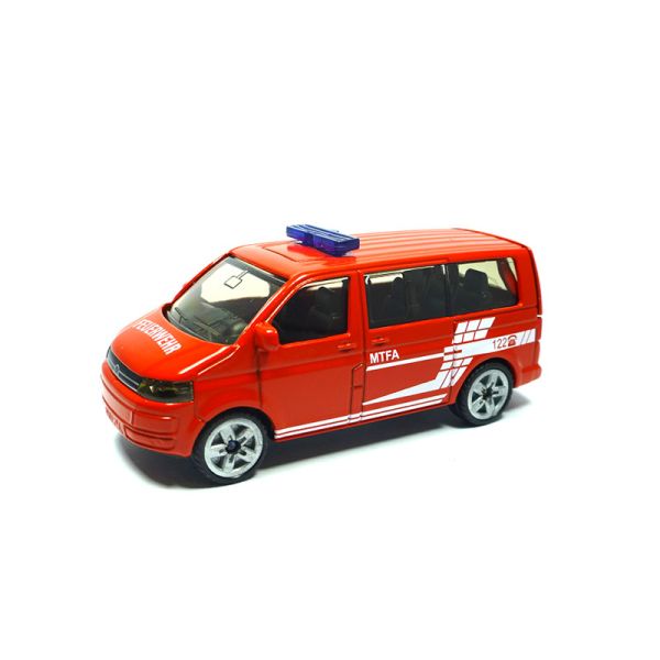 Siku 1460 VW T5 &quot;MTFA - Feuerwehr Österreich&quot; rot Auslandsmodell (Blister)