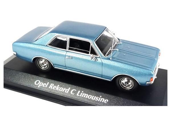 Maxichamps 940046100 Opel Rekord C Limousine blau metallic 1968 Maßstab 1:43 Modellauto