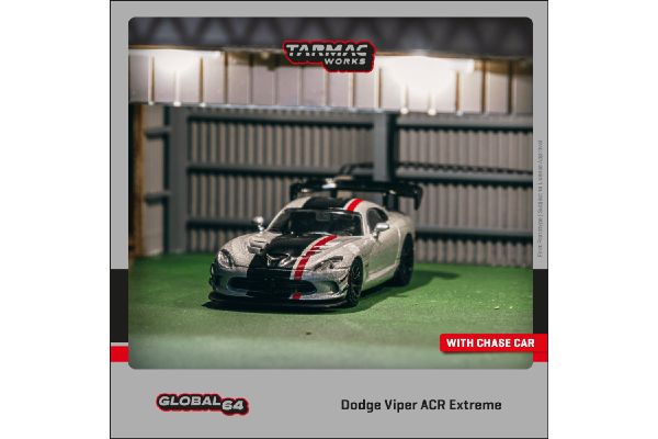 ***Tarmac T64G-TL028-SL Dodge Viper ACR Extreme silber metallic Maßstab 1:64 Modellauto