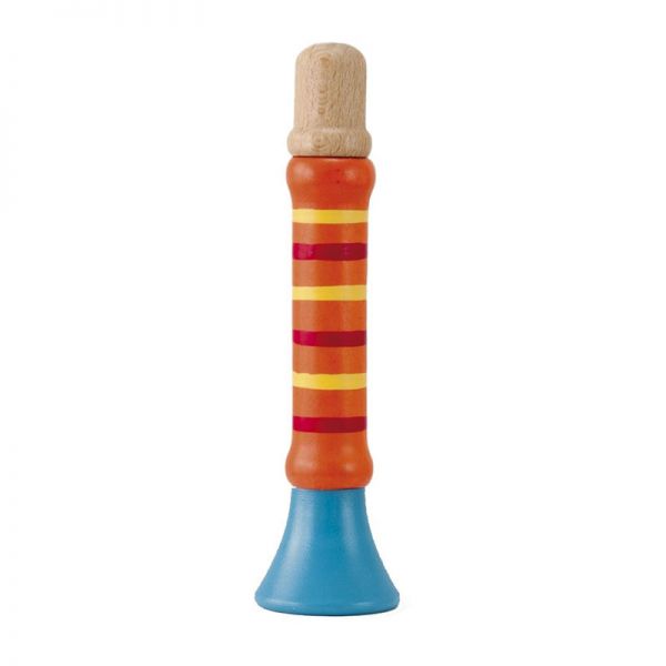 Legler 10695 Mini Trompete orange - Flöte - Tröte ab 18 Monate Holz