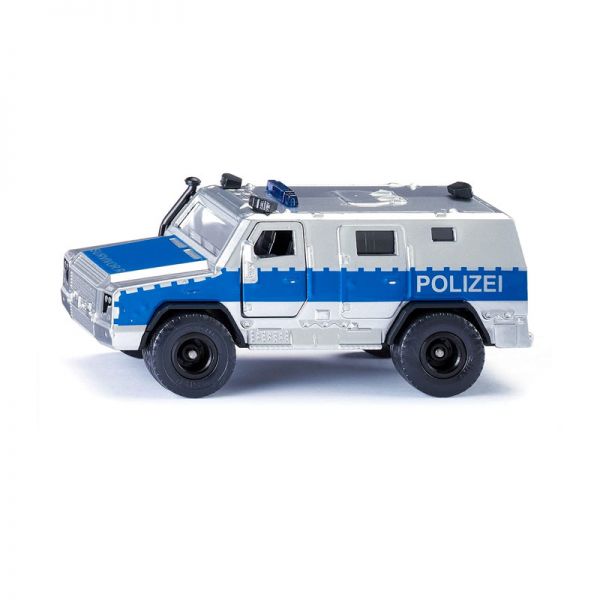 Siku 2304 Rheinmetall MAN Survivor R "Polizei" silber/blau Maßstab 1:50 Modellauto