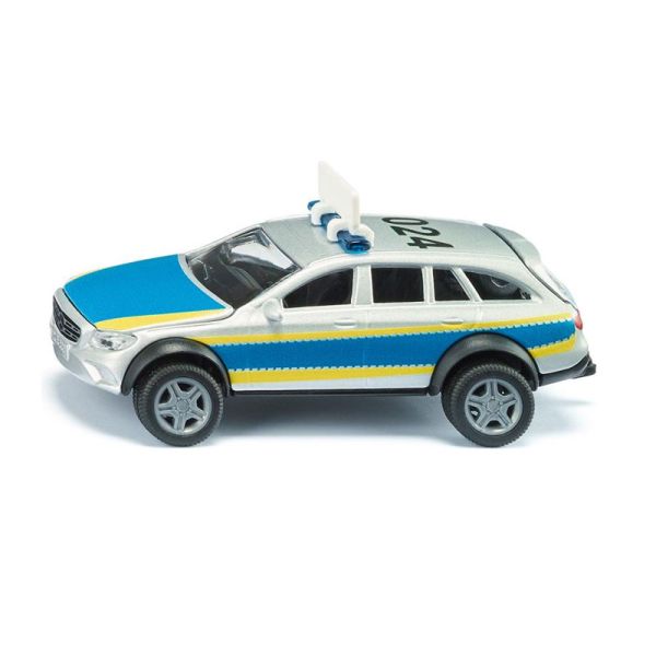 Siku 2302 Mercedes Benz E-Klasse All-Terrain 4x4 Polizei silber/blau Maßstab 1:50 mit Sticker