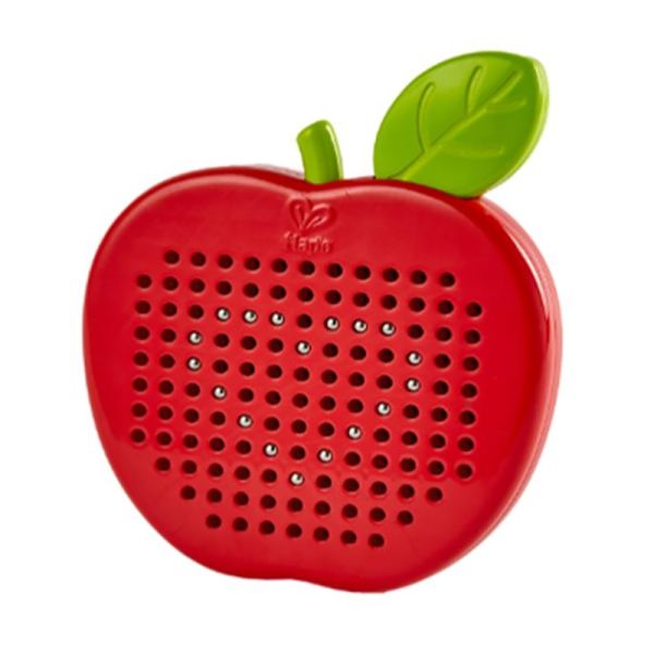 Hape E1712 kleine magnetische Zeichentafel im Apfel-Design