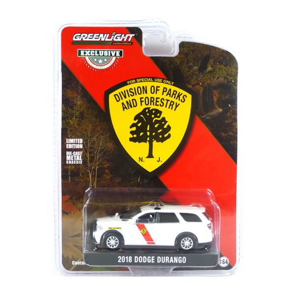 Greenlight 30267 Dodge Durango &quot;NJS Forest Fire Service&quot; weiss 2018 - Exclusive Maßstab 1:64 Modella