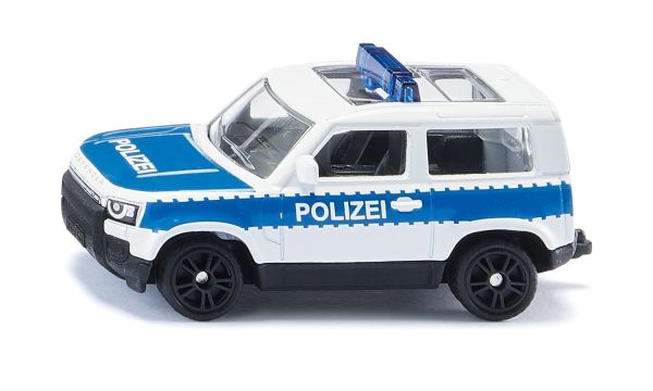 Siku 1569 Land Rover Defender 90 P400 AWD &quot;Bundespolizei&quot; weiss/blau Maßstab ca. 1:59 (Blister)