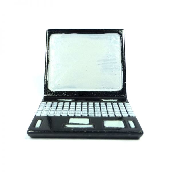 Creal 72673 Miniatur Laptop schwarz 1:12 Puppenhaus