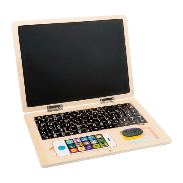 Legler 11193 Holz-Laptop mit Magnet-Tafel