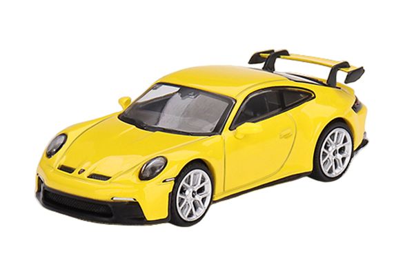 TSM-Models 565 Porsche 911 (992) GT3 gelb (LHD) - MiniGT Maßstab 1:64