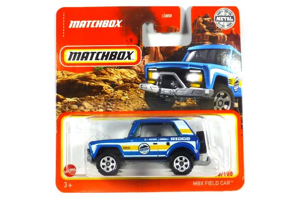 Matchbox HFR63 MBX Field Car blau metallic 15/100 Maßstab ca. 1:64 Modellauto 2022-4