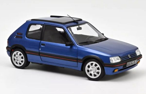Norev 184844 Peugeot 205 GTi 1.9 blau 1992 Maßstab 1:18 Modellauto