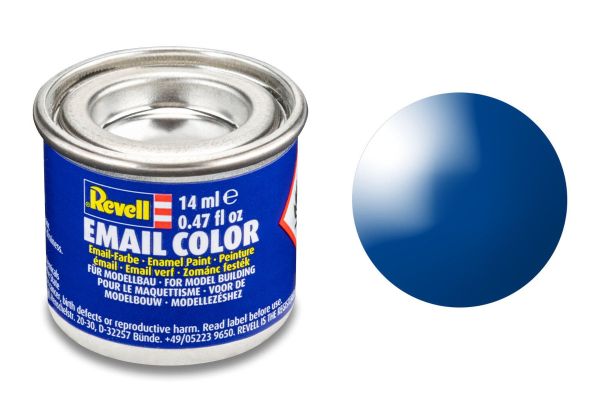 Revell 32152 blau glänzend Email Farbe Kunstharzbasis 14 ml Dose