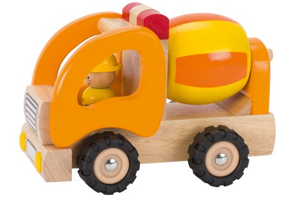 goki Betonmischer orange mit Figur