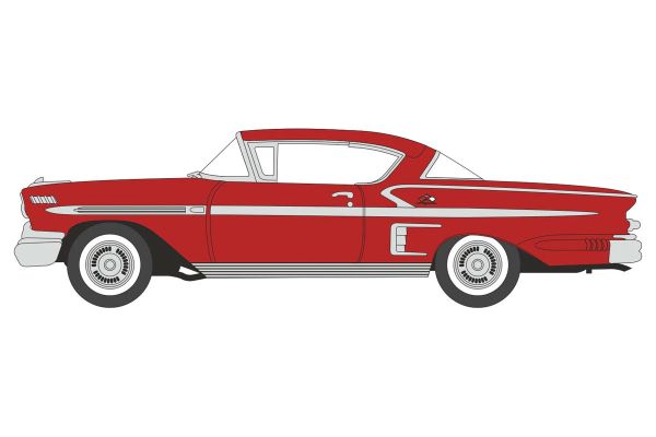 ***Oxford 87CIS58003 Chevrolet Impala Sport Coupe rot 1958 Maßstab 1:87 Modellauto