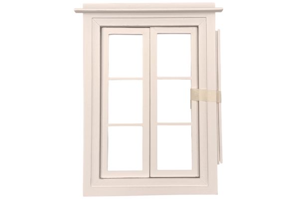 Creal Miniatur Fenster weiss 13 x 9,5 cm