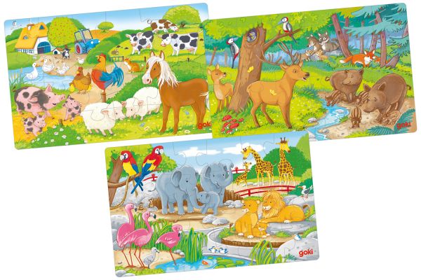 goki Puzzle Box Tiere