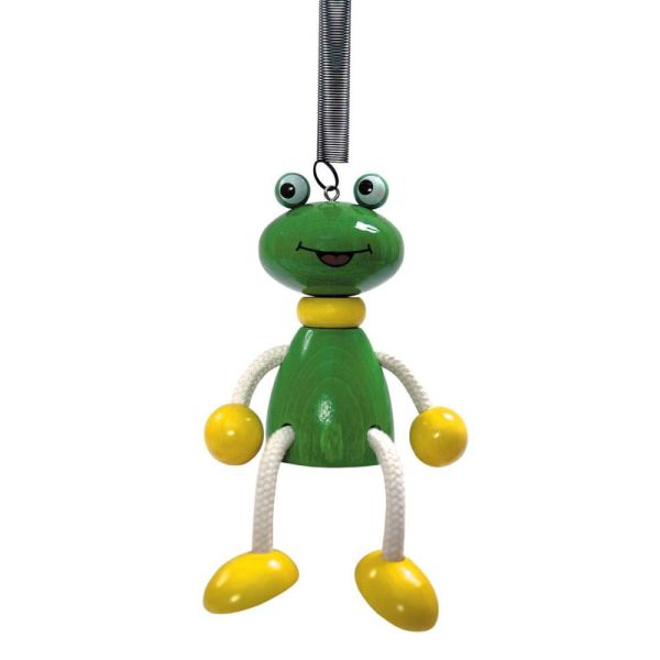 Frosch hellgrün Federtier Schwingfigur Hüpftier Mobile Federfiguren Jumper 