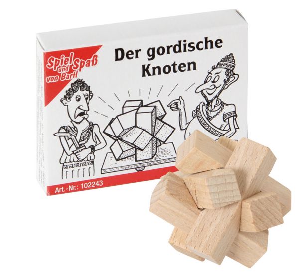 Bartl 102243 Mini-Puzzle "Der gordische Knoten" Knobelspiel Holz