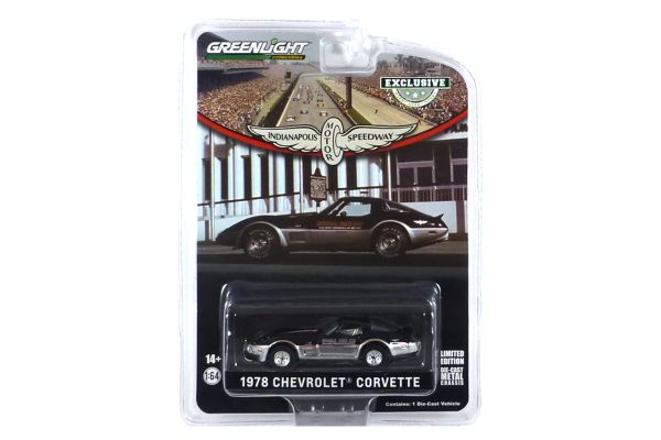 Greenlight 30347 Chevrolet Corvette &quot;Pace Car Indianapolis&quot; schwarz/silber 1978 - Exclusive Maßstab