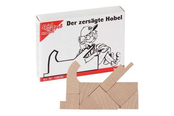 Bartl 109298 Mini-Puzzle "Der zersägte Hobel" Knobelspiel Holz