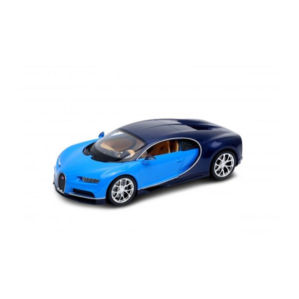 Welly 24077 Bugatti Chiron hellblau/dunkelblau 2016 Maßstab 1:24 Modellauto