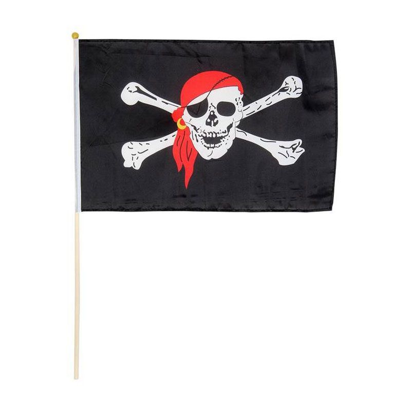 Image of Bartl 101546 Piratenfahne Stockfahne Piratenflagge 45x30 cm