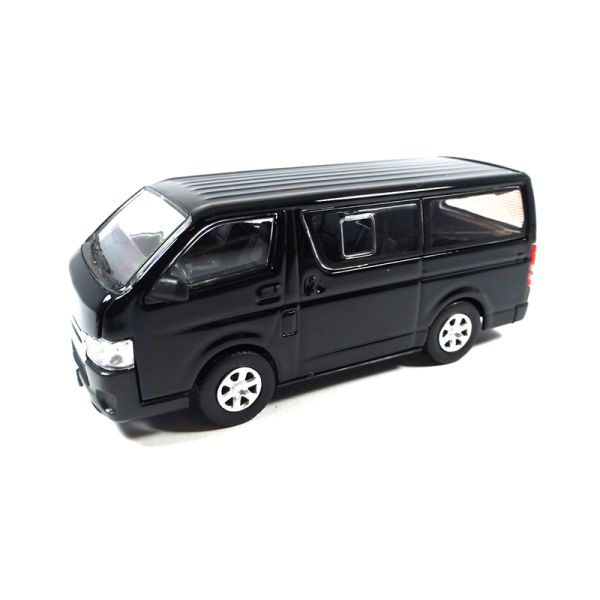 BM Creations 64B0145 Toyota Hiace (KDH200V) schwarz 2015 (LHD) Maßstab 1:64 Modellauto