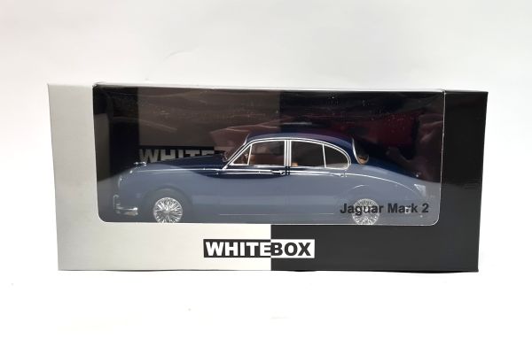 Whitebox WB124201 Jaguar MKII dunkelblau 1960 Maßstab 1:24 Modellauto