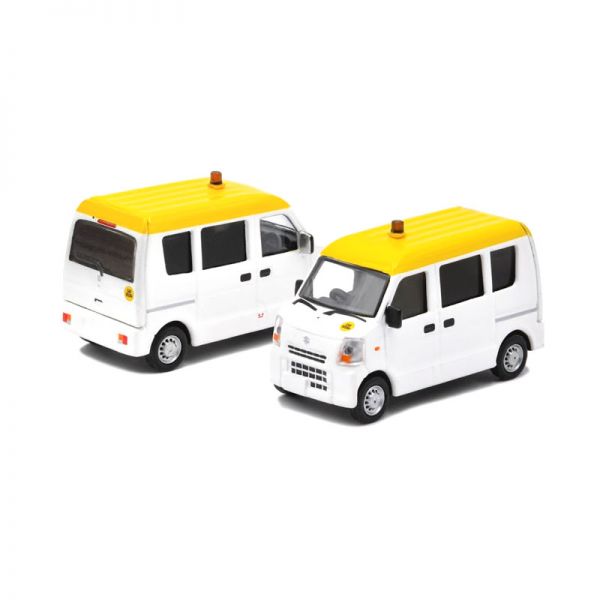 Era Car 42 Suzuki Every &quot;Hong Kong Airport&quot; Mini Van weiss/gelb Maßstab 1:64 Modellauto