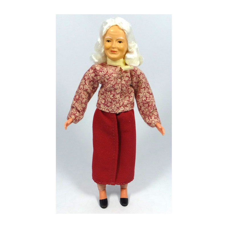 # Caco 7011700 Puppe "Opa" 14cm Cordanzug Biegepuppe 1:12 Puppenhaus NEU 