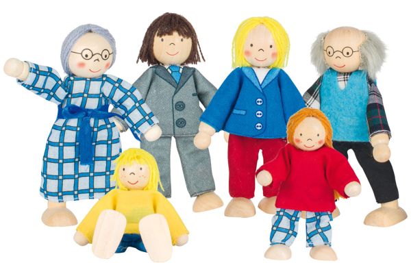 goki Biegepuppen City Familie