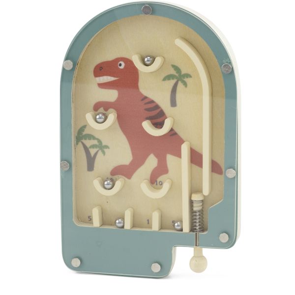 Ulysse 23773 Mini Flipper aus Holz "T-Rex" Pinball Game ca. 9x14 cm hoch