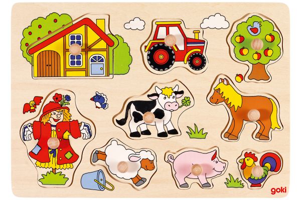 goki Steckpuzzle Bauernhof VI