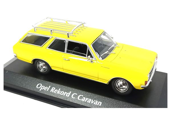 Maxichamps 940046110 Opel Rekord C Caravan gelb 1968 Maßstab 1:43 Modellauto
