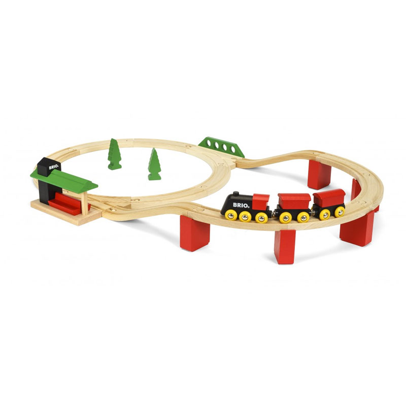 BRIO Classic Deluxe-Set Holzeisenbahn Eisenbahn Holzspielzeug Holz Spielzeug 